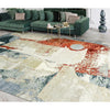 CANVAS ART W/ SILK JC708 BEIGE / RED