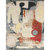 CANVAS ART W/ SILK JC708 BEIGE / RED