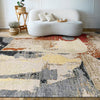 CANVAS ART W/ SILK JC708 BEIGE / RED