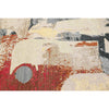 CANVAS ART W/ SILK JC708 BEIGE / RED