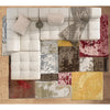 CANVAS ART W/ SILK JC708 RED / GOLD