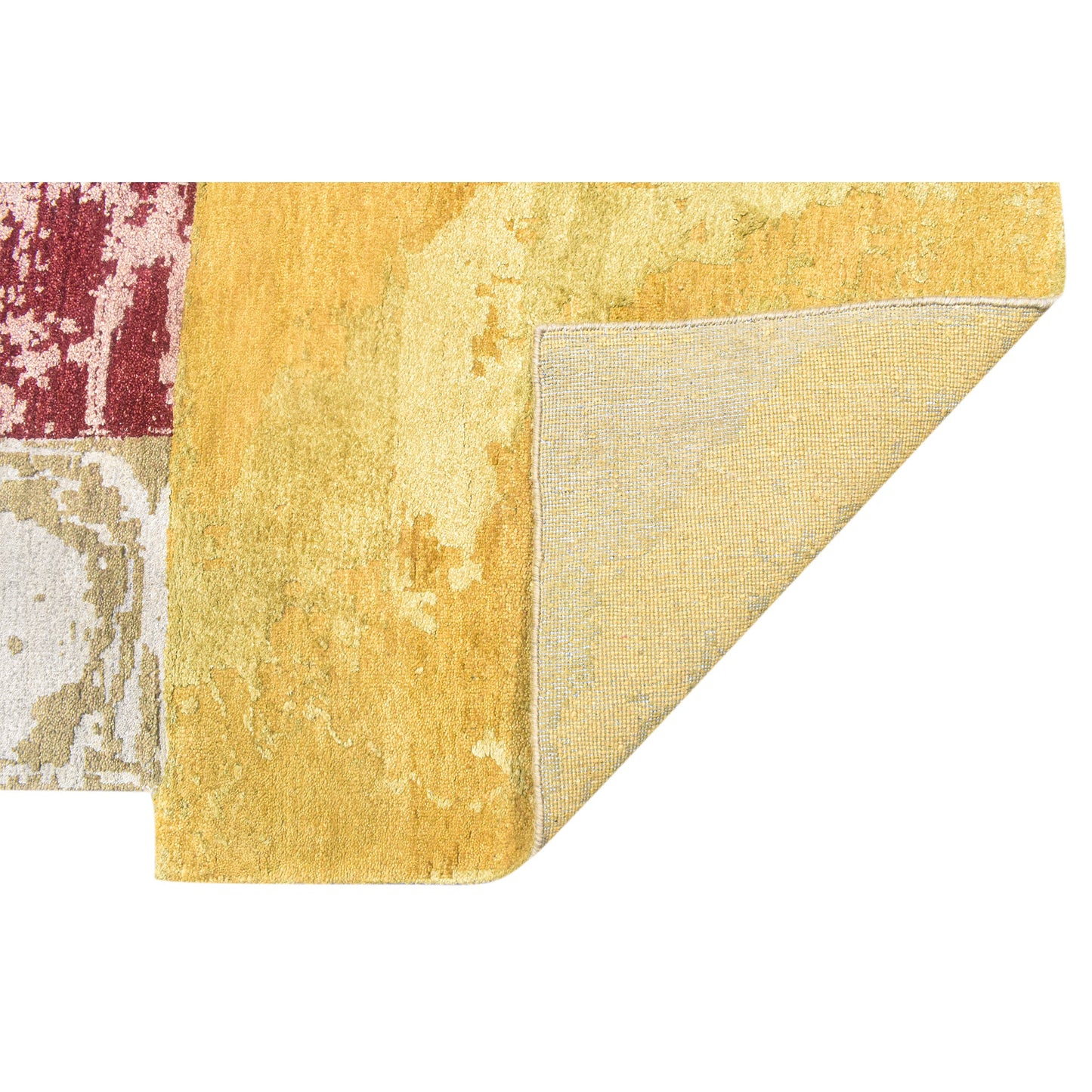 CANVAS ART W/ SILK JC708 RED / GOLD