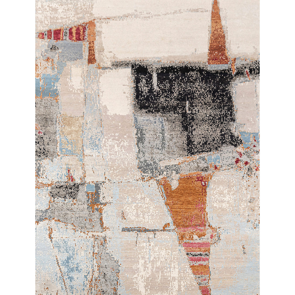 CANVAS ART W/ SILK JC709 BEIGE / BLACK