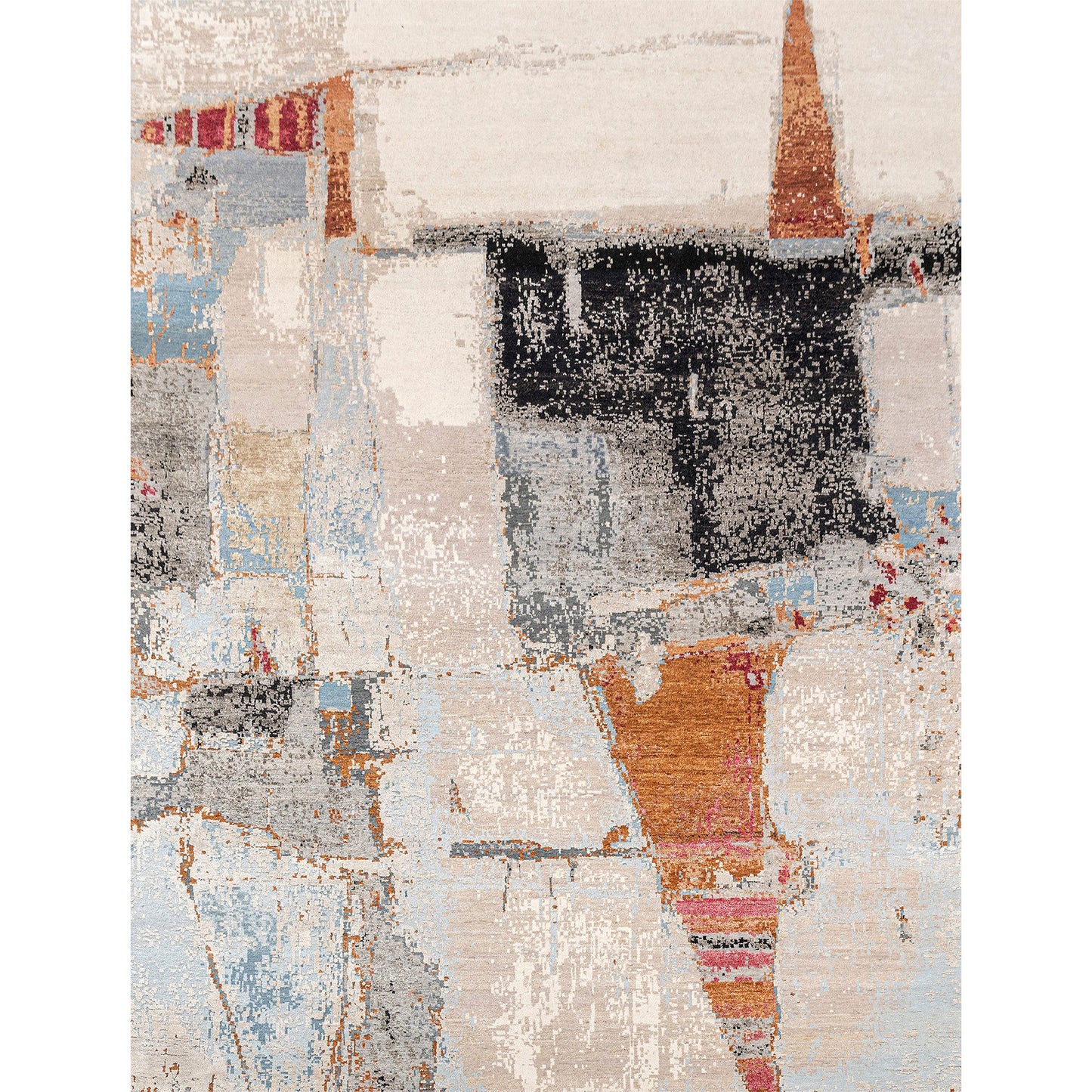 CANVAS ART W/ SILK JC709 BEIGE / BLACK