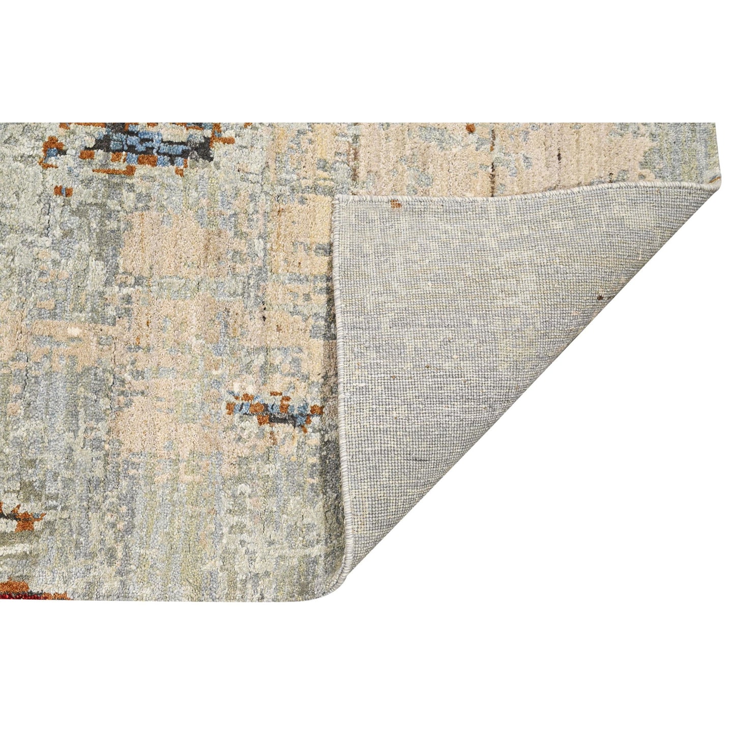 CANVAS ART W/ SILK JC709 BEIGE / BROWN
