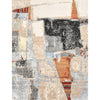 CANVAS ART W/ SILK JC709 IVORY / RED
