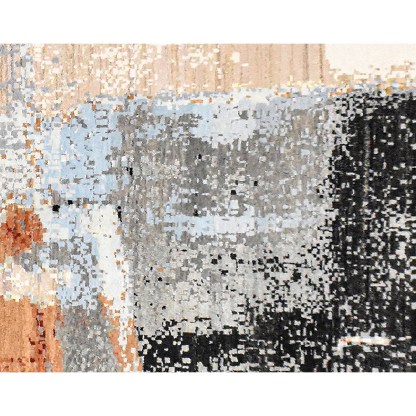 CANVAS ART W/ SILK JC709 IVORY / RED