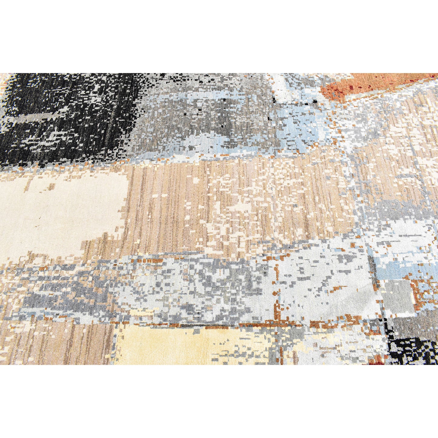 CANVAS ART W/ SILK JC709 IVORY / RED