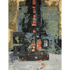 CANVAS ART W/ SILK JC711 GREEN / CHARCOAL