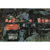 CANVAS ART W/ SILK JC711 GREEN / CHARCOAL