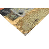 CANVAS ART W/ SILK JC711 SILVER / GREEN