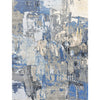 CANVAS ART W/ SILK JC716 SILVER / BLUE
