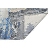 CANVAS ART W/ SILK JC716 SILVER / BLUE