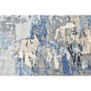 CANVAS ART W/ SILK JC716 SILVER / BLUE