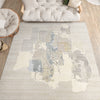 CANVAS ART W/ SILK JC719 IVORY / BEIGE