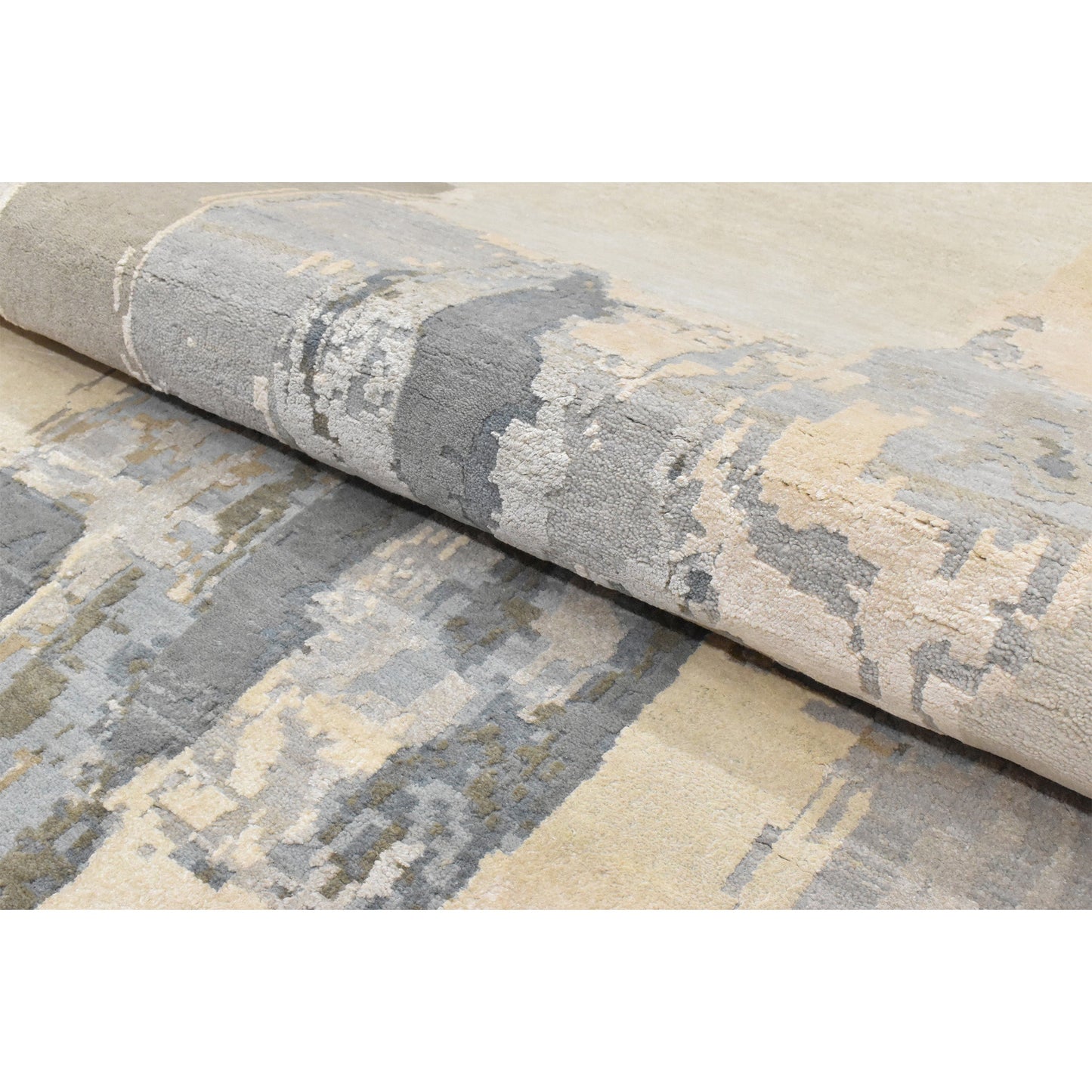 CANVAS ART W/ SILK JC719 IVORY / BEIGE
