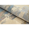 CANVAS ART W/ SILK JC719 IVORY / LIGHT BLUE