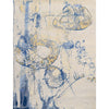CANVAS ART W/ SILK JC720 IVORY / BLUE