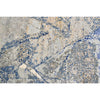 CANVAS ART W/ SILK JC723 IVORY / BLUE