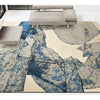 CANVAS ART W/ SILK JC724 IVORY / LIGHT GREY