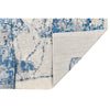 CANVAS ART W/ SILK JC725 IVORY / BLUE