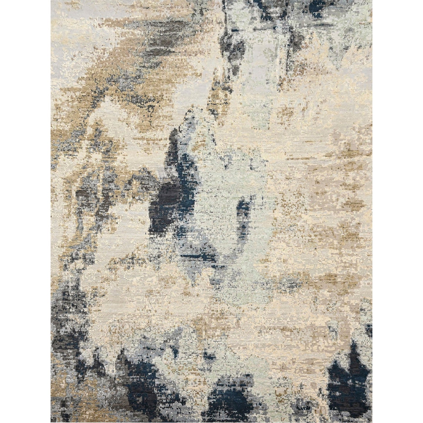 CANVAS ART W/ SILK JC727 SILVER / SAND
