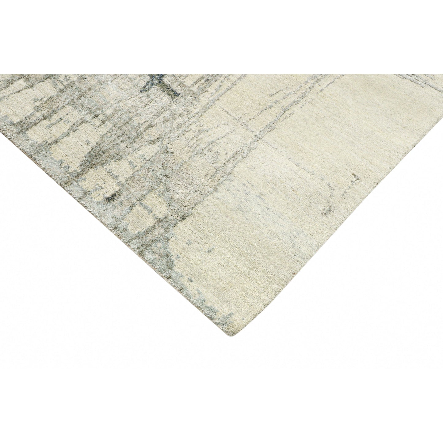 CANVAS ART W/ SILK JC728 IVORY / GREY