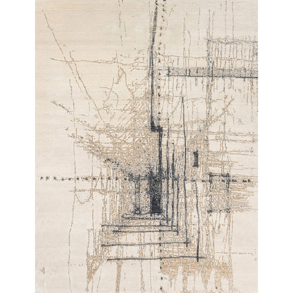 CANVAS ART W/ SILK JC728 IVORY / MULTI