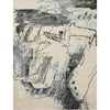 CANVAS ART W/ SILK JC734 IVORY / GREY