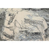 CANVAS ART W/ SILK JC734 IVORY / GREY