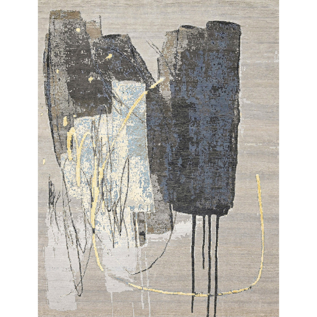 CANVAS ART W/ SILK JC735 BEIGE / GREY