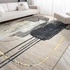 CANVAS ART W/ SILK JC735 BEIGE / GREY