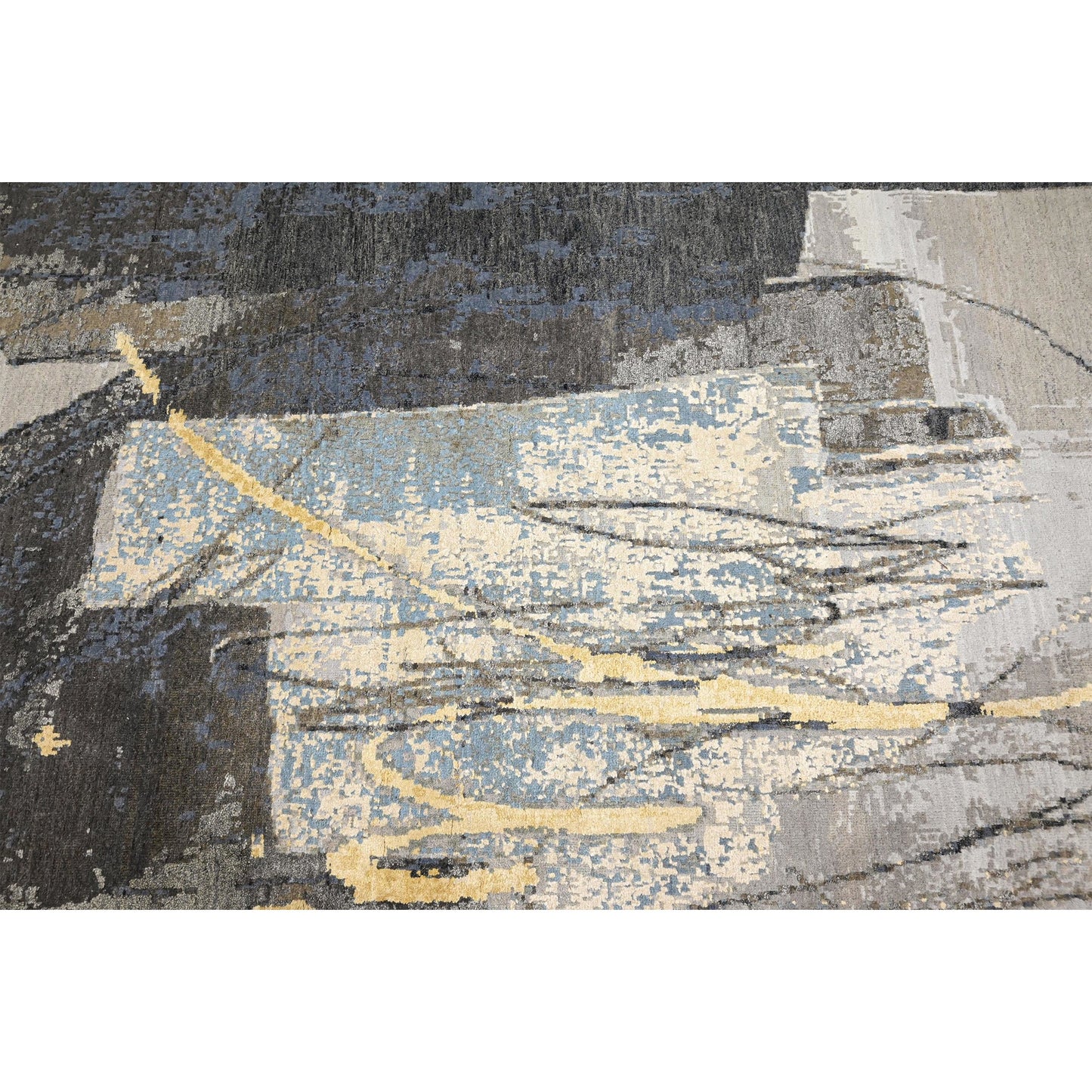 CANVAS ART W/ SILK JC735 BEIGE / GREY