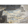 CANVAS ART W/ SILK JC735 BEIGE / GREY