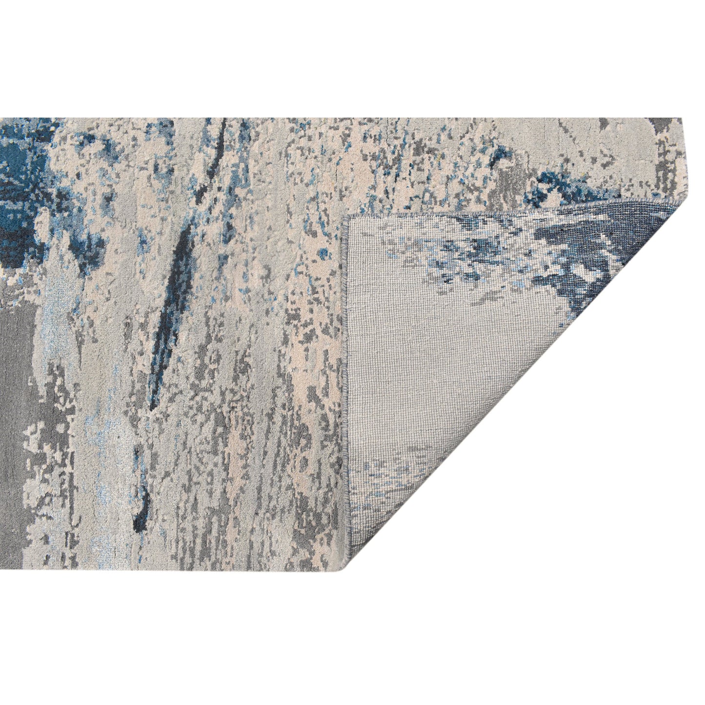 CANVAS ART W/ SILK JC736 SILVER / GREY