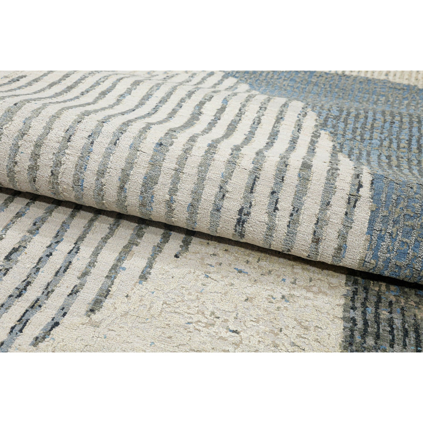 CANVAS ART W/ SILK JC738 SILVER / GREY