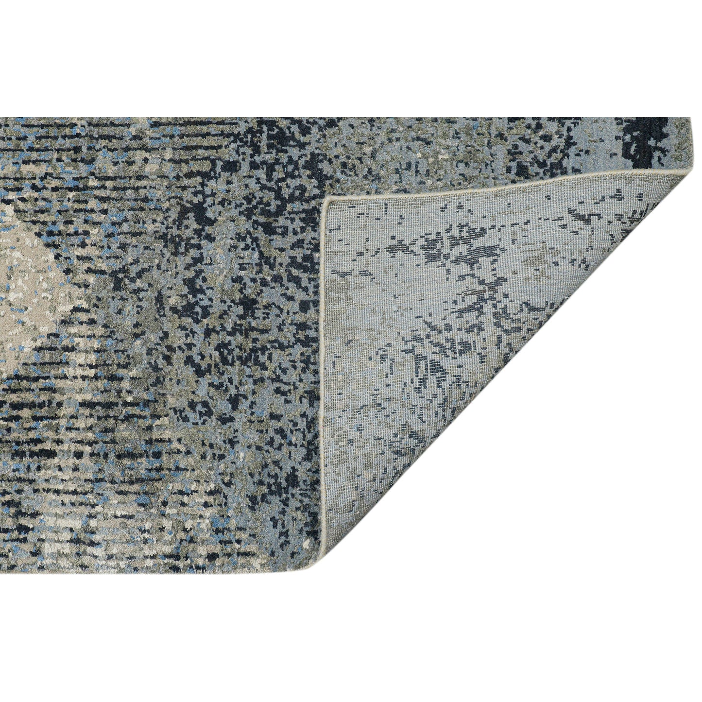 CANVAS ART W/ SILK JC738 SILVER / GREY