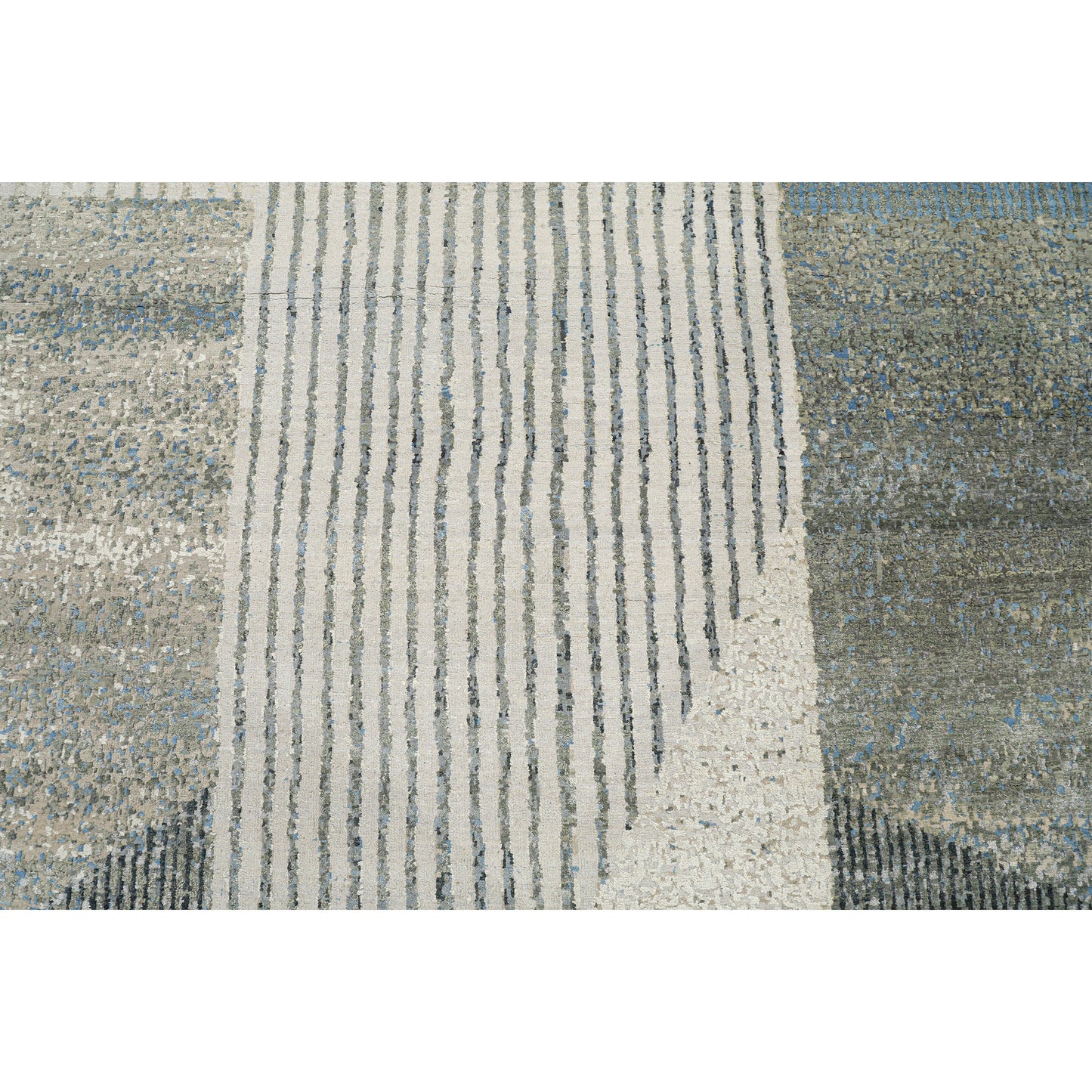 CANVAS ART W/ SILK JC738 SILVER / GREY