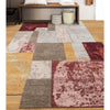 CANVAS ART W/ SILK JC740 BEIGE / RED