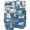 CANVAS ART W/ SILK JC740 BLUE / MULTI