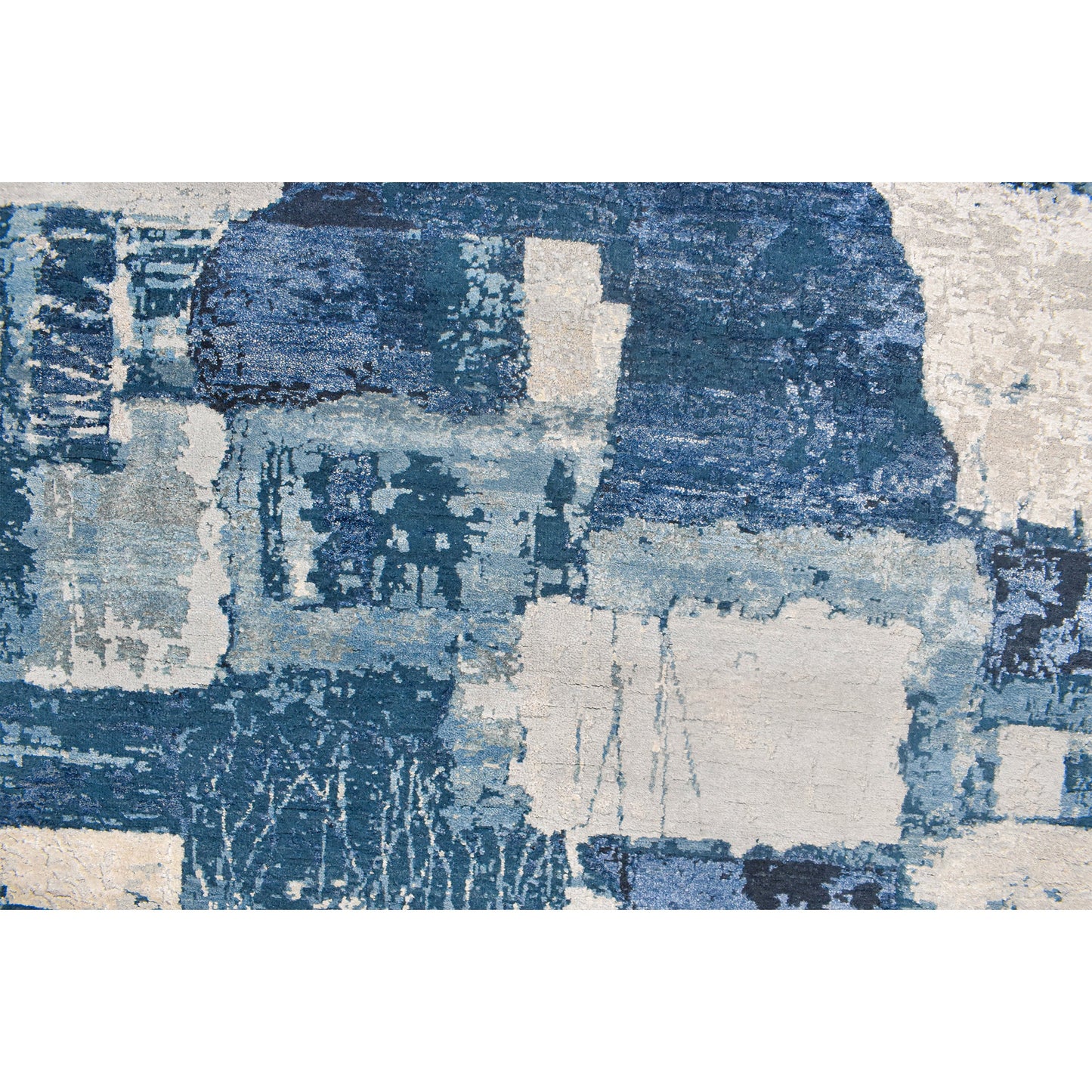 CANVAS ART W/ SILK JC740 BLUE / MULTI