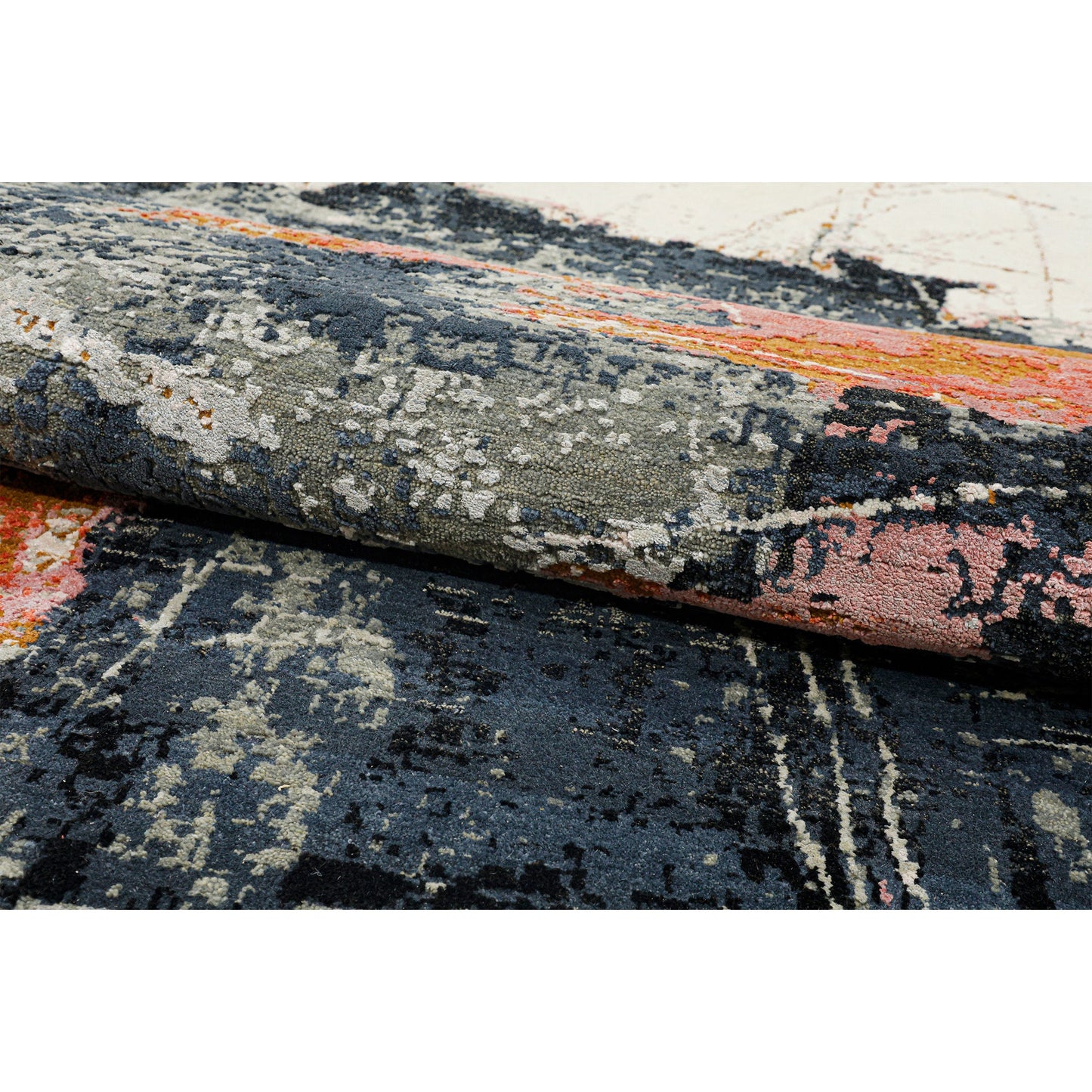CANVAS ART W/ SILK JC741 IVORY / BLACK