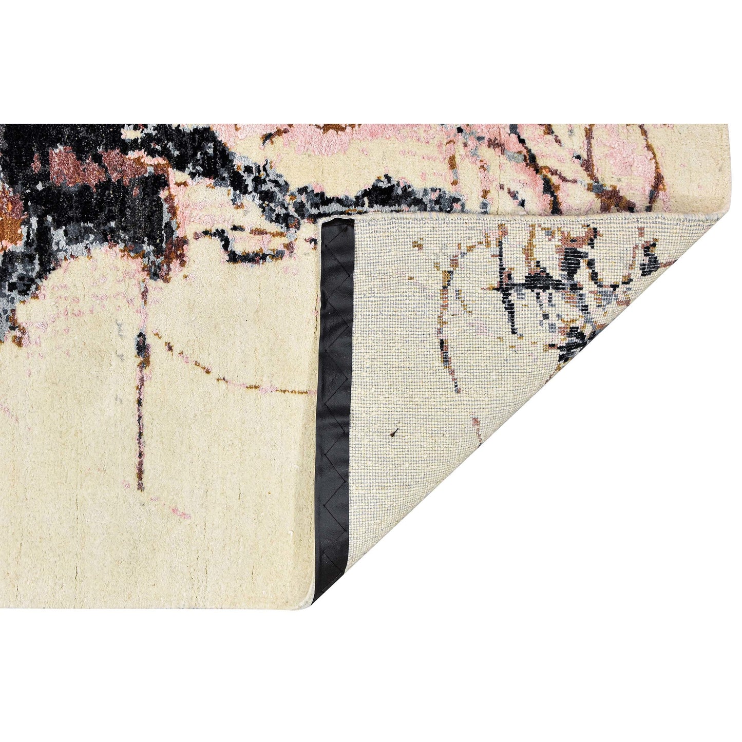 CANVAS ART W/ SILK JC741 IVORY / CHARCOAL
