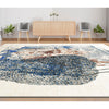 CANVAS ART W/ SILK JC742 IVORY / GREY