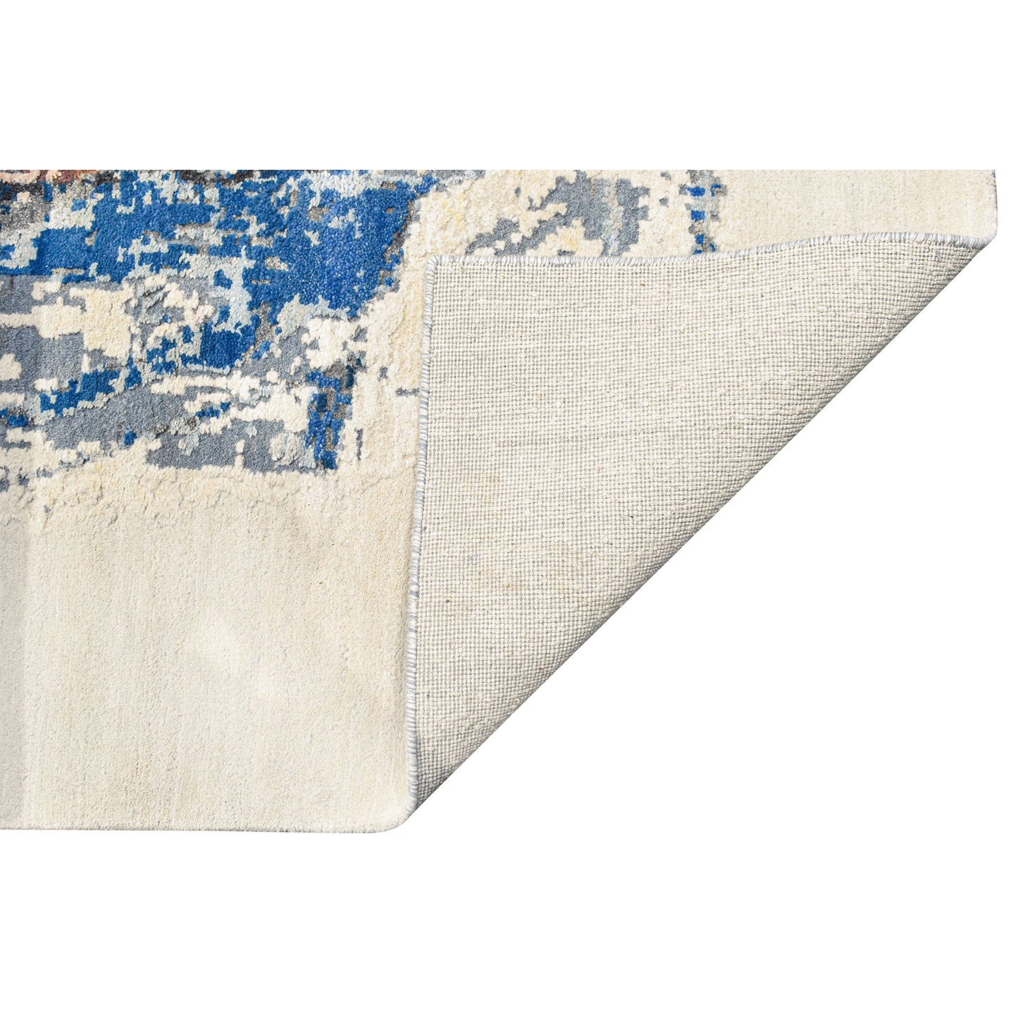 CANVAS ART W/ SILK JC742 IVORY / GREY