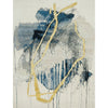 CANVAS ART W/ SILK JC743 IVORY / BLUE