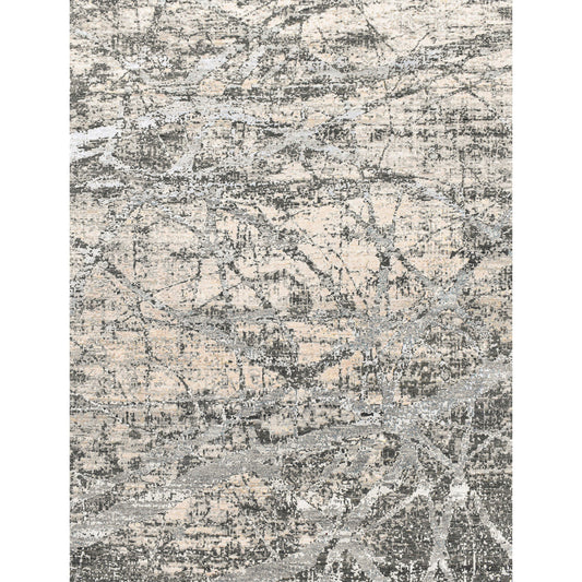 CANVAS ART W/ SILK JC744 BEIGE / GREY