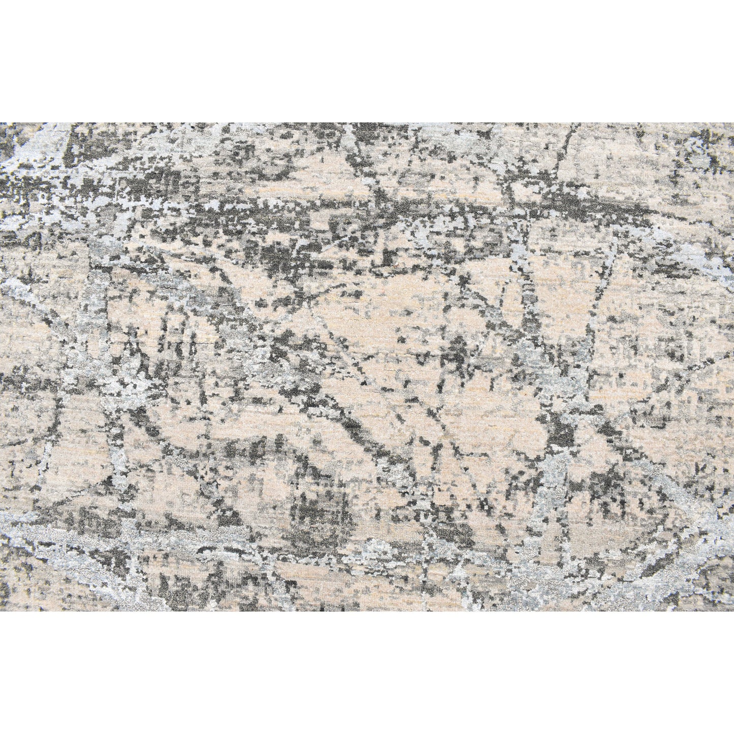 CANVAS ART W/ SILK JC744 BEIGE / GREY