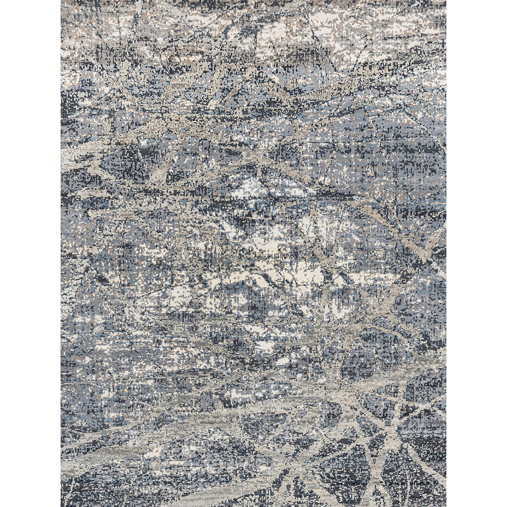 CANVAS ART W/ SILK JC744 SILVER / GREY