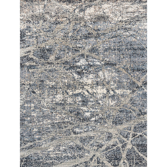 CANVAS ART W/ SILK JC744 SILVER / GREY
